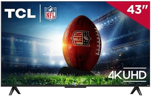 TCL 43S451 43″ Class 4 Series 4K UHD HDR LED Smart Roku TV Works with Siri, Alexa, and Hey Google (Renewed)